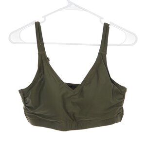 Universal Standard Green Strappy Bikini Swim Top Women's XS